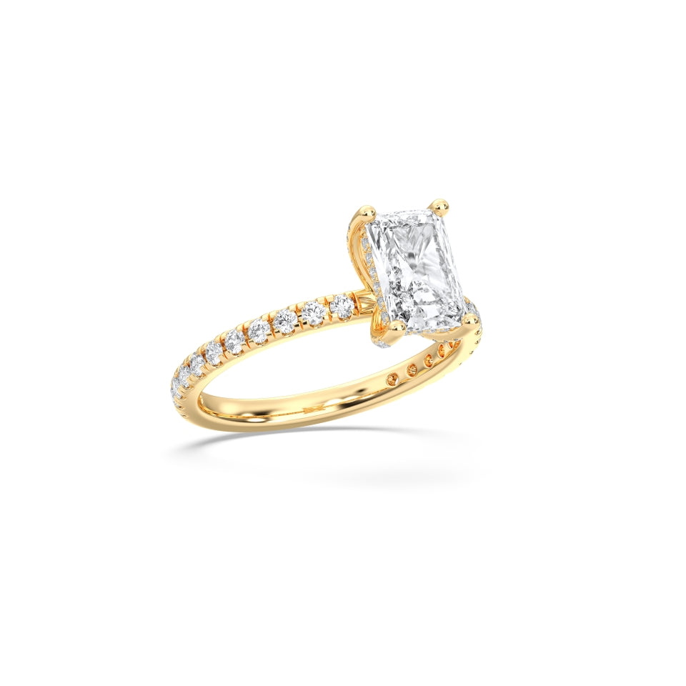 Hidden halo radiant ring