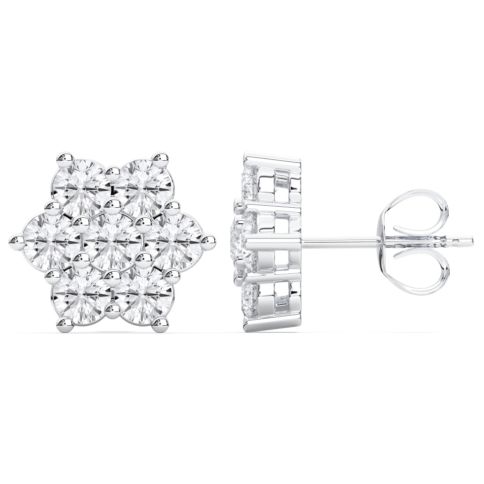 Fancy star earrings