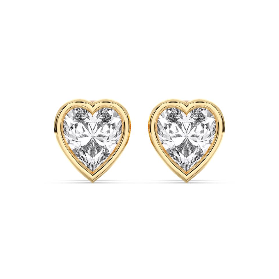 Bezel earrings