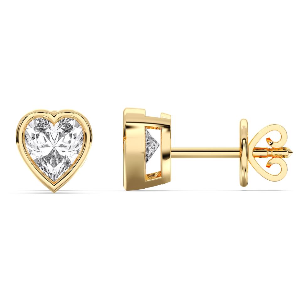 Bezel earrings
