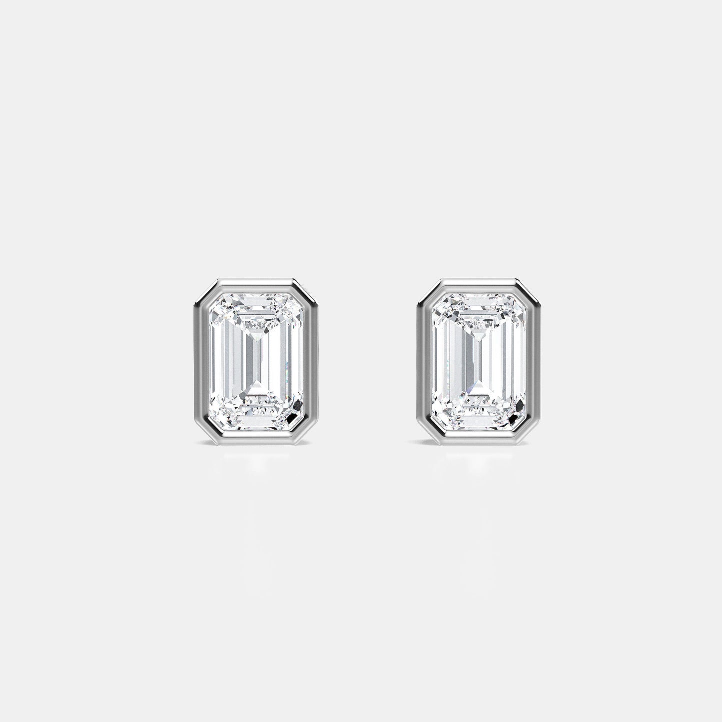 Bezel earrings
