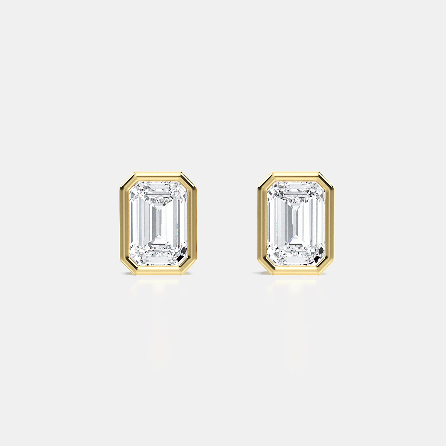 Bezel earrings