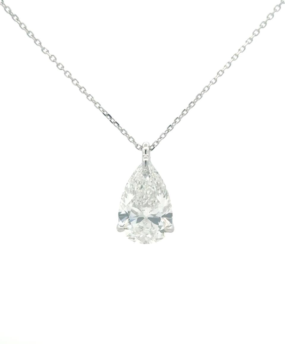 Pear pendant 1.10 ct
