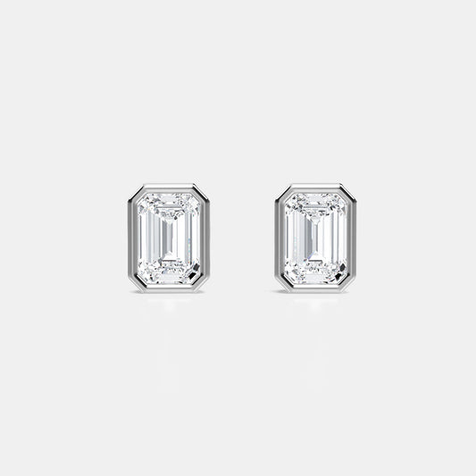 Bezel earrings