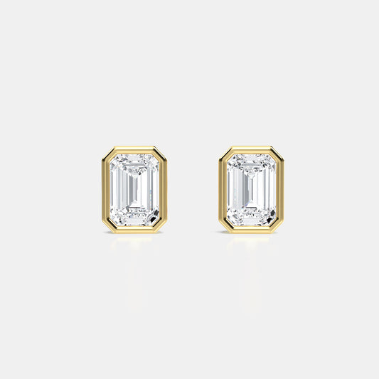 Bezel earrings